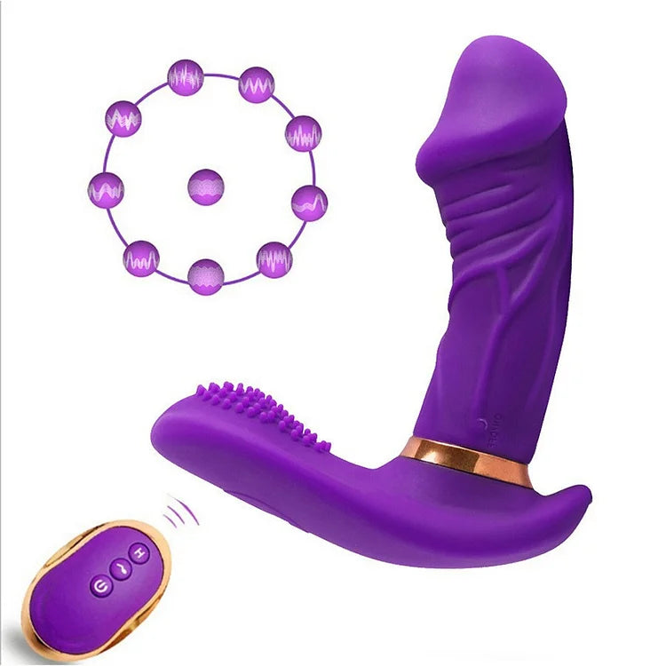 Women's Wireless Remote Control Wear Rocking Masturbation Vibrator, Couples Share Vibrator, Adult Sex Products