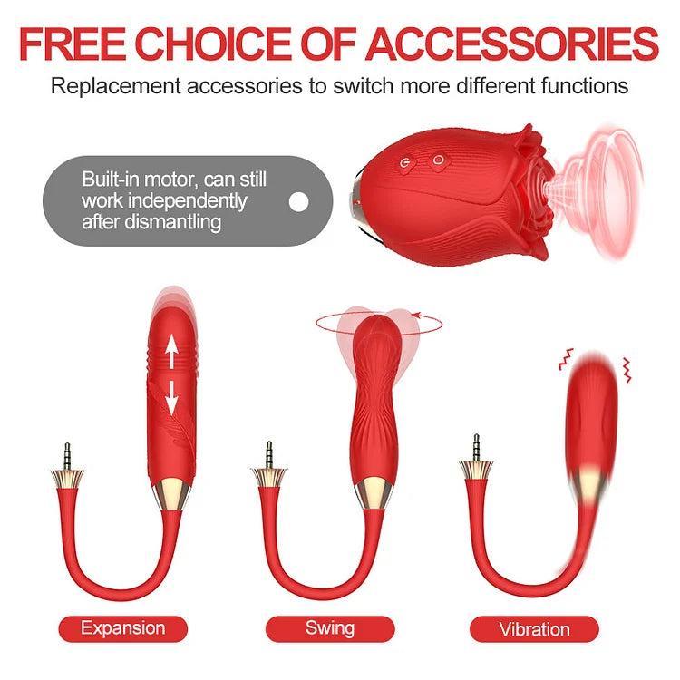 New Rose Masturbator 10 Frequency Sucking Vibrator