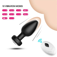 Load image into Gallery viewer, 10 Frequency Vibrating Silicone Anal Plug Suit