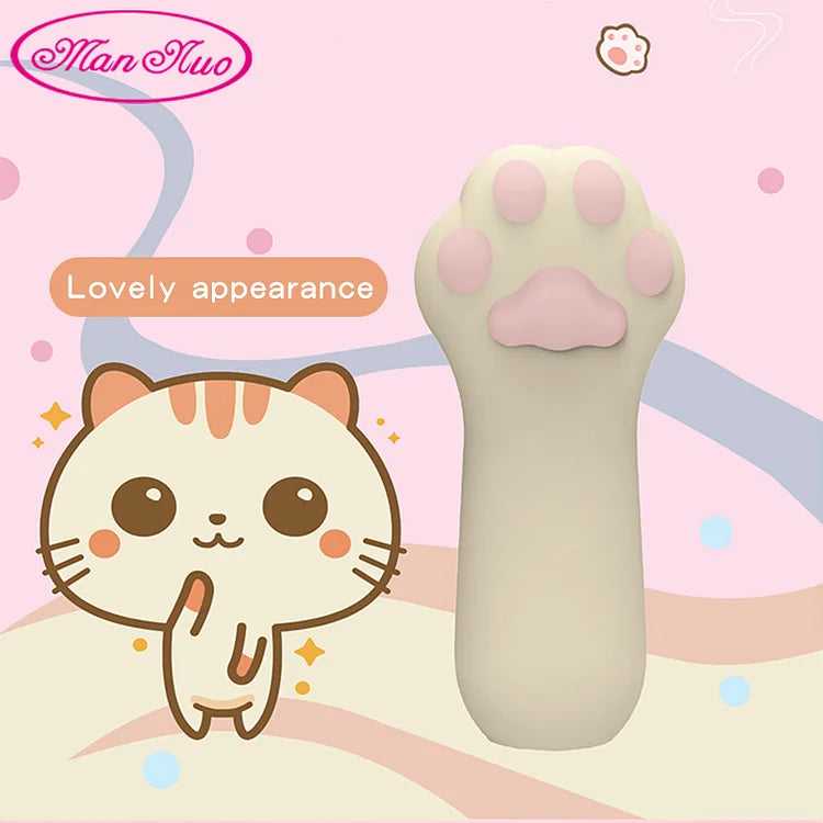 Kitten Paw Fingertip I Egg Skipping Vibrating Stick Female Massage Masturbator Clitoris Stimulating