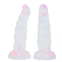 Load image into Gallery viewer, Luminous Anal Plug With Sucker Multi Color Silicone Butt Sex Toys