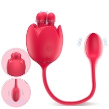 Load image into Gallery viewer, S484-3 3-in-1 Lilium Rose Toy With Vibrating Bud