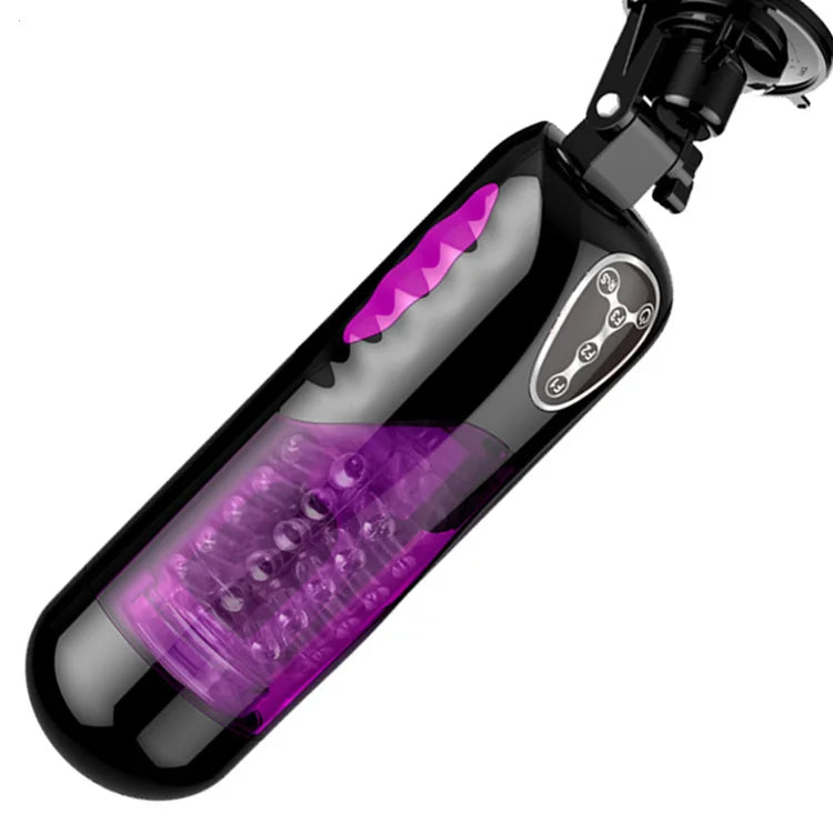 First Class Trainer Rotating and Thrusting Suction Cup Masturbator