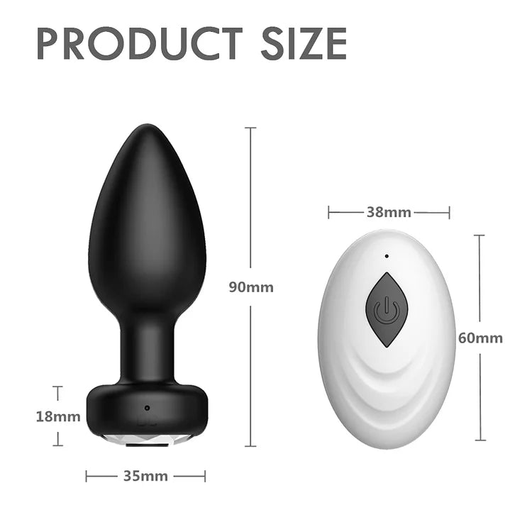 Wireless Remote Control Men's And Women's Common Anal Plug Set Prostate Orgasm Massager Adult Sex Toy