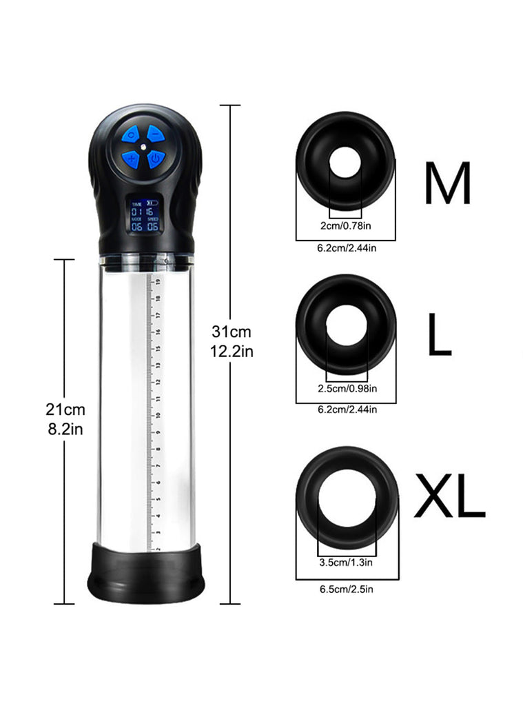 Automatic Penis Pump 6 Modes Adjustable LED Display