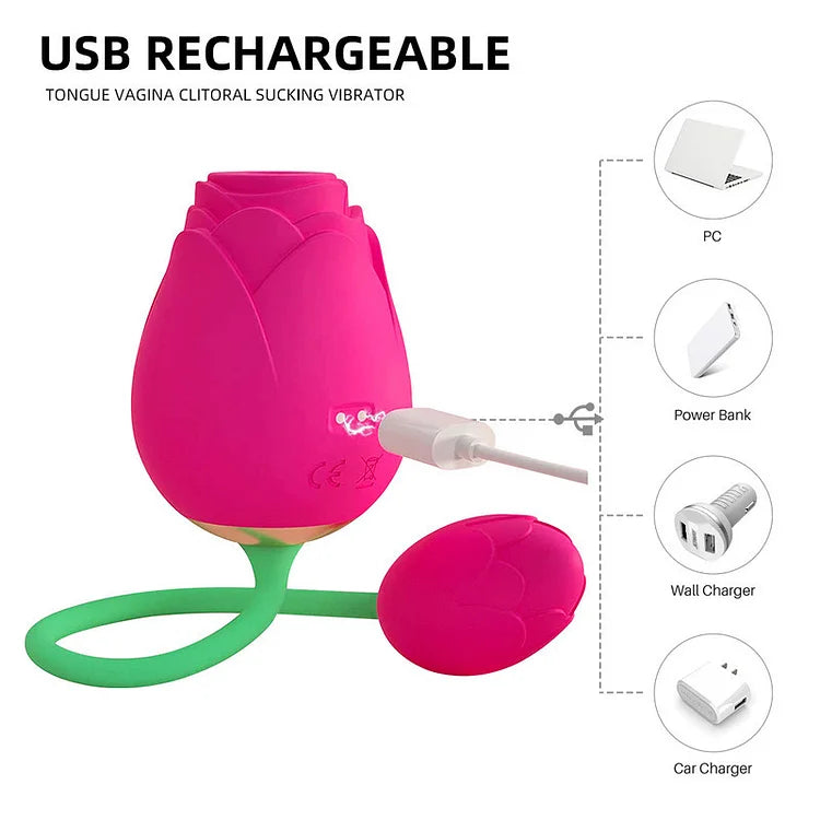 The Rose Toy With Vibrating Egg G Spot Stimulator