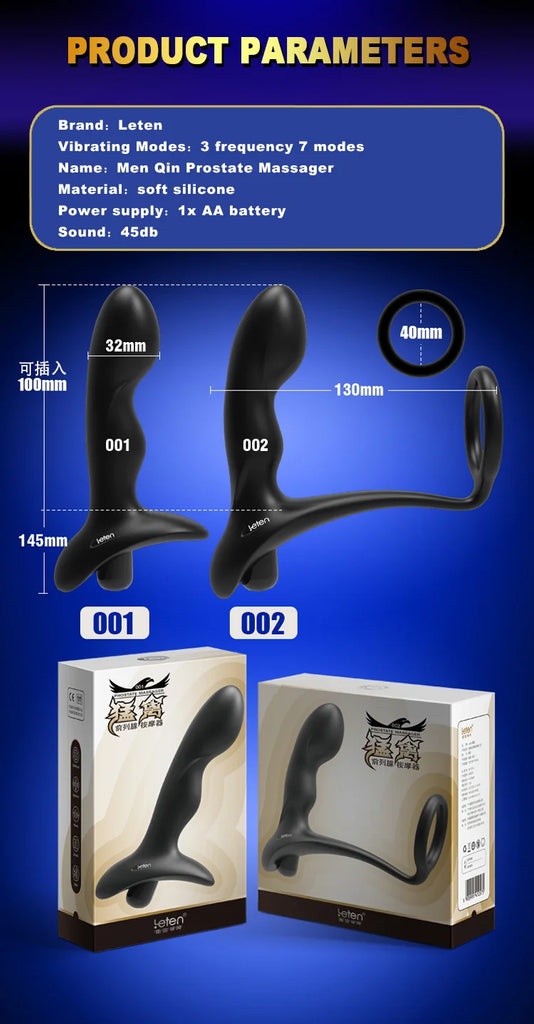 New Raptor Male Massager, Anal Plug Massage Stick, Vibrator, Adult Sex Toy