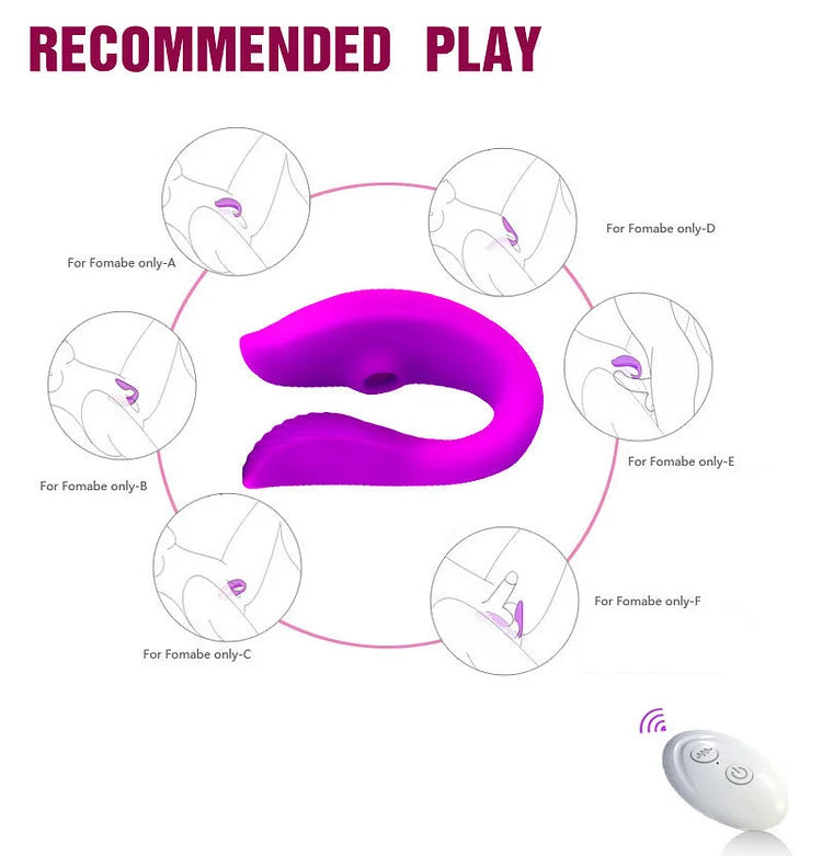 Remote Control Wearable 10 Frequency Sucking Vibrator