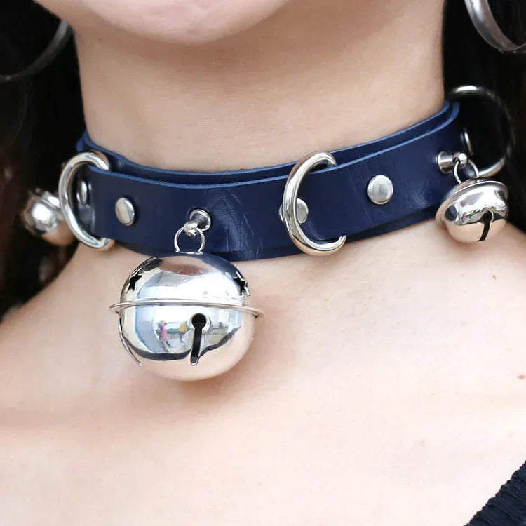 Leather Bell Fun Collar With Traction Rope Dog Slave Sm Adjustment And Restraint Punishment Adult Sex Products