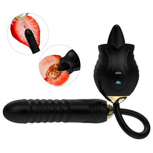 Load image into Gallery viewer, Rose New Product Manting Flower Generation 6 G-spot Tongue Lick Vibration Constant Temperature Double Headed Female Masturbation Female Sex Toy