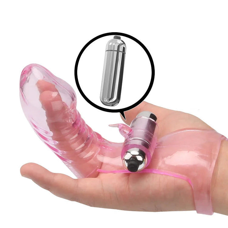 Finger Vibrating Sleeve Sex Toy For Adults