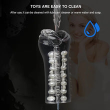 Load image into Gallery viewer, Transparent Oral Anal Sex Masturbation Cup With Beads