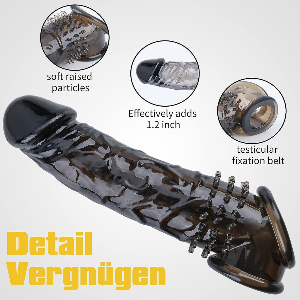 Dovelo Reusable Penis Sleeve Cock Extender / Condom - Clear