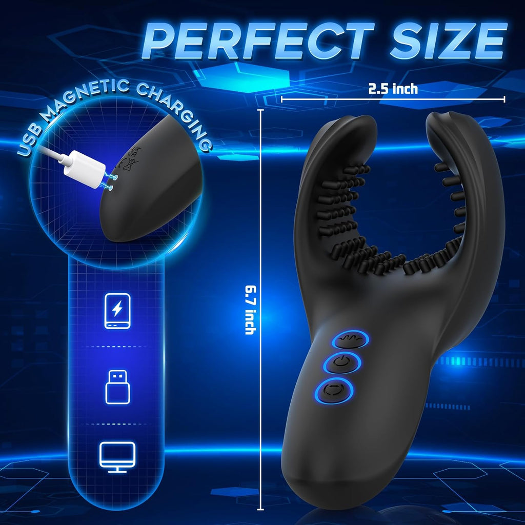 10 Bite Vibrating Modes Male Masturbator Vibrator