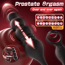 Load image into Gallery viewer, 4 in 1 Prostate Massager Vibrating Cock Ring Anal Plug