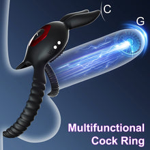 Load image into Gallery viewer, Rabbit Design Multiple Stimulation Penis Ring