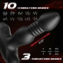 Load image into Gallery viewer, 3 Thrusting 10 Vibrations Anal Plug With Remote Controller