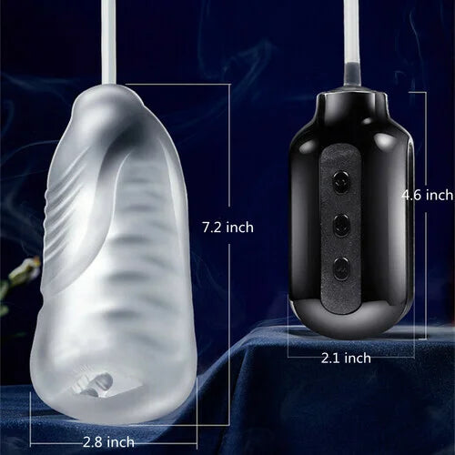 Suction Vibration Electric Blowjob Masturbator Cup