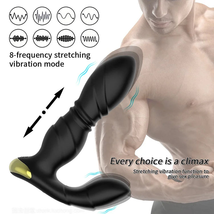 Wireless Remote Control Telescopic Vibration Prostate Massager