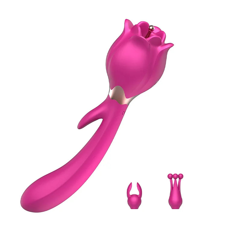 Rose Toy Vibrator Nipple Massager Dildo Clitoris Stimulator