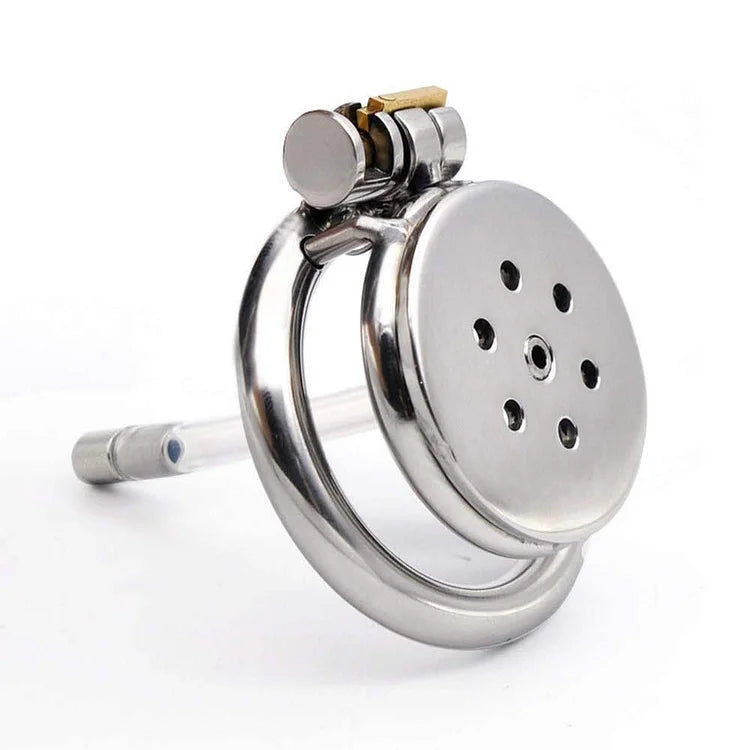 Stainless Steel Men's Flat Chastity Lock