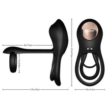 Load image into Gallery viewer, 3-in-1 Cock Ring - Couple Remote Control Vibrating Cock Ring