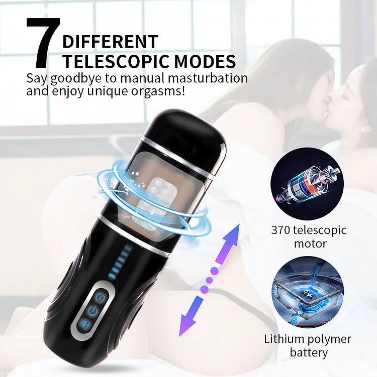 Giya Aircraft Cup Fully Automatic Telescopic Rotating Masturbation Device Men's Exercise Masturbation Device Adult Products Sex Toys