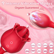 Load image into Gallery viewer, S361-5 Tongue-licking Rose Toy With Vibrating Bud