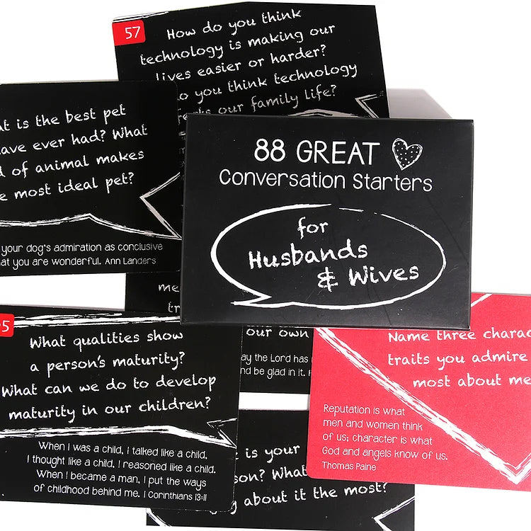 88 Great Couple Quiz Card Game Love Talk Game for Couples Board Game Card