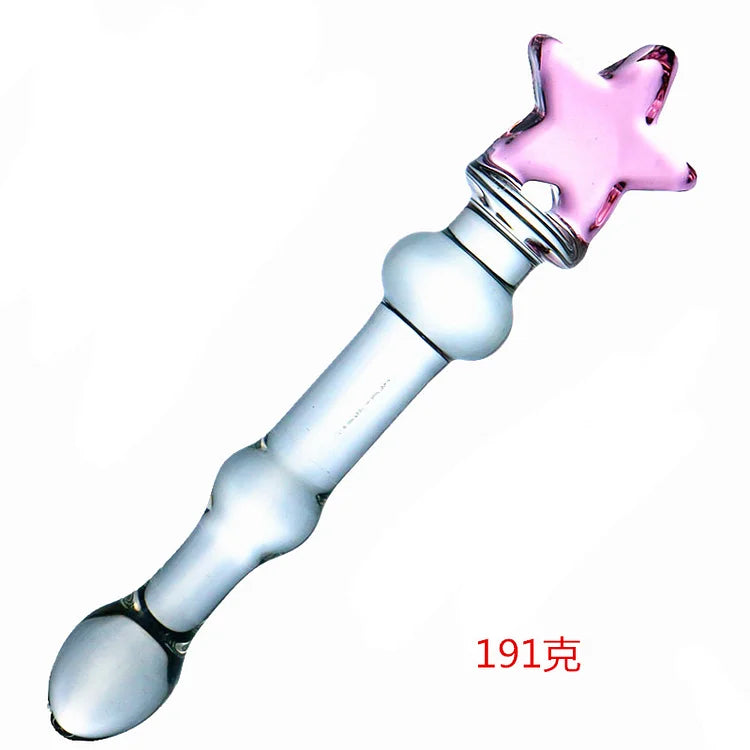 Sex Toy Appliance Stick Adult Female Sex Toy Glass Loving Cat Crescent Five-star Penis Anal Plug