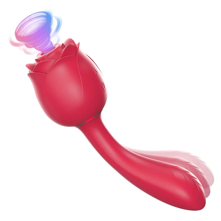 Handle Rose Toy Removable Head Sucking Vibrator