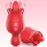 Rosie Tongue-licking And Vibrating Rose Toy