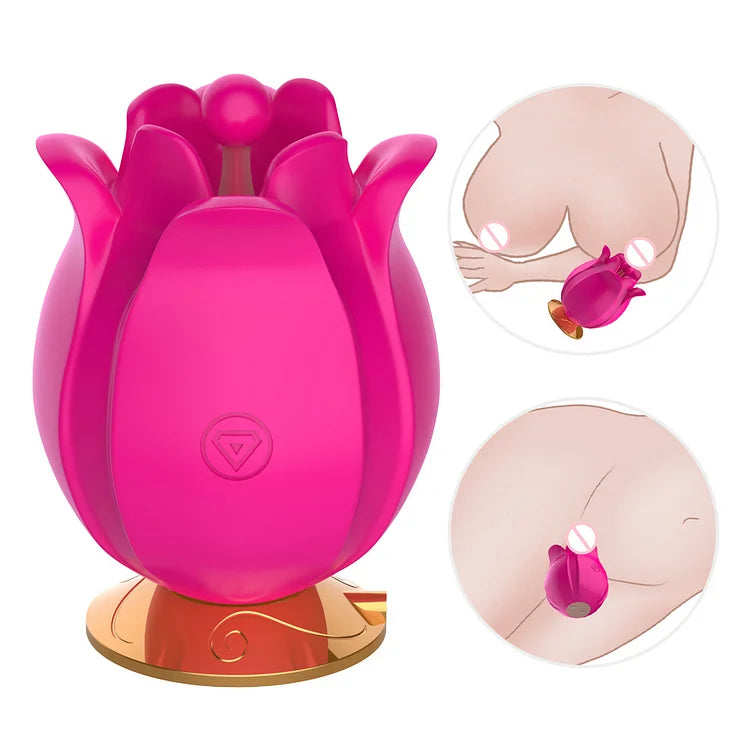 Rose Shape Vagina Vibrator For Women Clitoris Stimulation