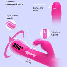 Load image into Gallery viewer, Rain Love Thrusting Strong Shock Rabbit Vibrator With Suction Cup