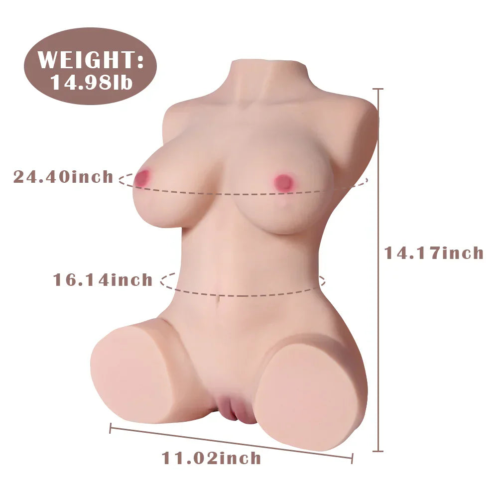 Jesse - 14.98LB Realistic Sex Doll Torso