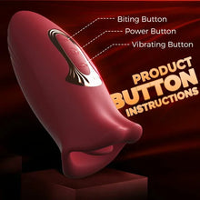 Load image into Gallery viewer, Pressb 10 Biting &amp; 10 Vibrating Modes Stimulate Nipple Clitoral Women Vibrator