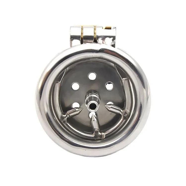 Stainless Steel Men's Flat Chastity Lock