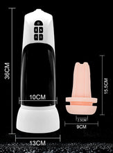 Load image into Gallery viewer, 6-in-1 Huge Size Male Stroker Hands-free Heating Base Masturbation Cup