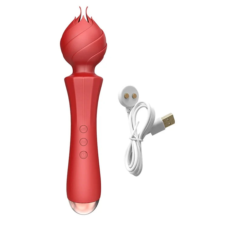 Rose Head G-spot Flexible Vibrator