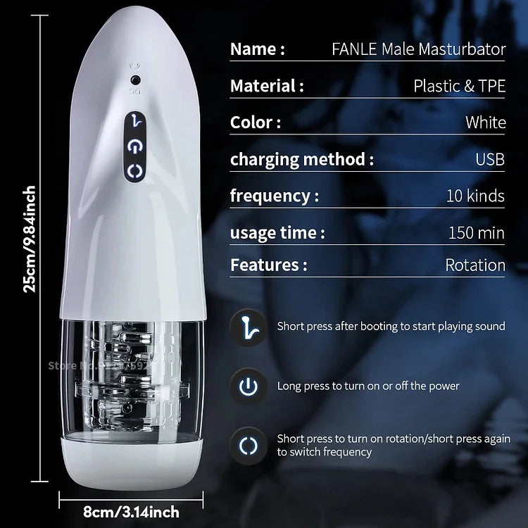 Automatic Rotation Sex Machines Male Masturbator Cup