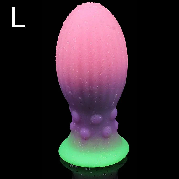 Luminous Huge Anal Plug With Suction Cup