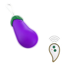 Load image into Gallery viewer, Wireless Eggplant Bullet Vibrator Love Eggs with 10 Vibration Modes