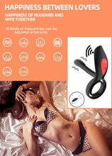 Load image into Gallery viewer, Adult sex products men&#39;s ring vibrating lock fine ring double ring male and female resonator electric negative vibrator