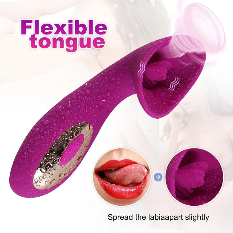 Milu Sucking Tongue, Licking Vibrating Stick, Female Sucking Vibrating Stick, Going Out, Remote Control, Adult Sex Products, Strong Shock