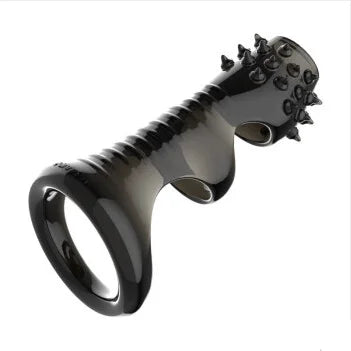 Anti Falling Prepuce Anti Recovery Ring Couple Shock Lock Sperm Ring Wolf Tooth Sleeve Male Penis Sleeve Adult Supplies