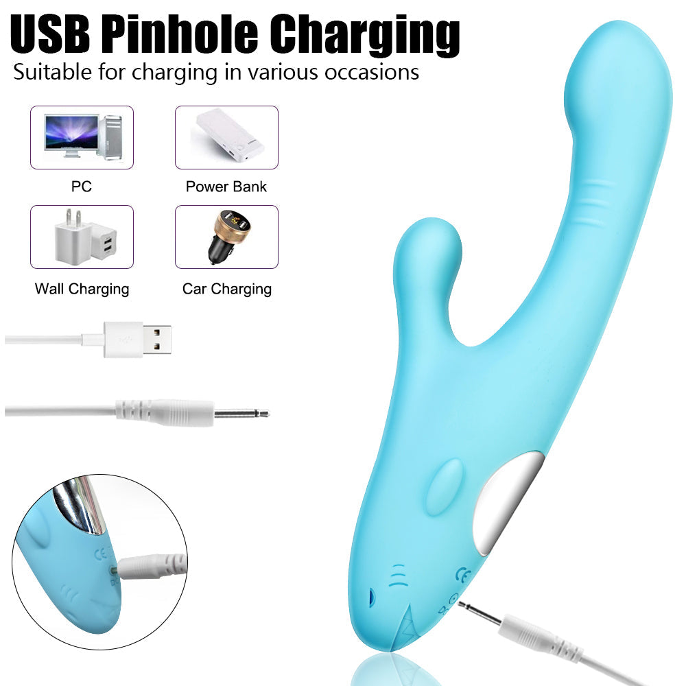 Shark Vibrator Nipple Clitoris Stimulator Vagina Massager G-spot Rabbit Vibrator