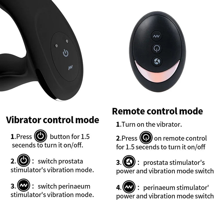 10-Frequency Vibration Prostate Massager Thrusting Anal Vibrator