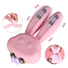 Load image into Gallery viewer, Electric Shock Rabbit Vibrator Cute Shaped Nipple Massager Clitoris Stimulator