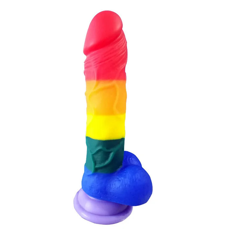 Color Odorless Thick And Long Sucker False Penis Soft Imitation Penis