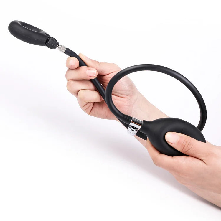 Liquid Silicone Cock Ring Inflatable Restraint Penis Sleeve Male Masturbation